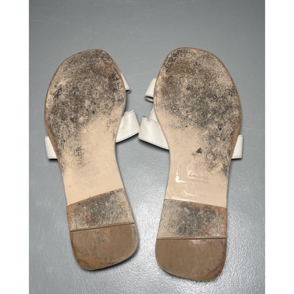 Hermes Oran Calf Skin Leather Slip-On Sandals Women's EU 38 - Picture 8 of 10
